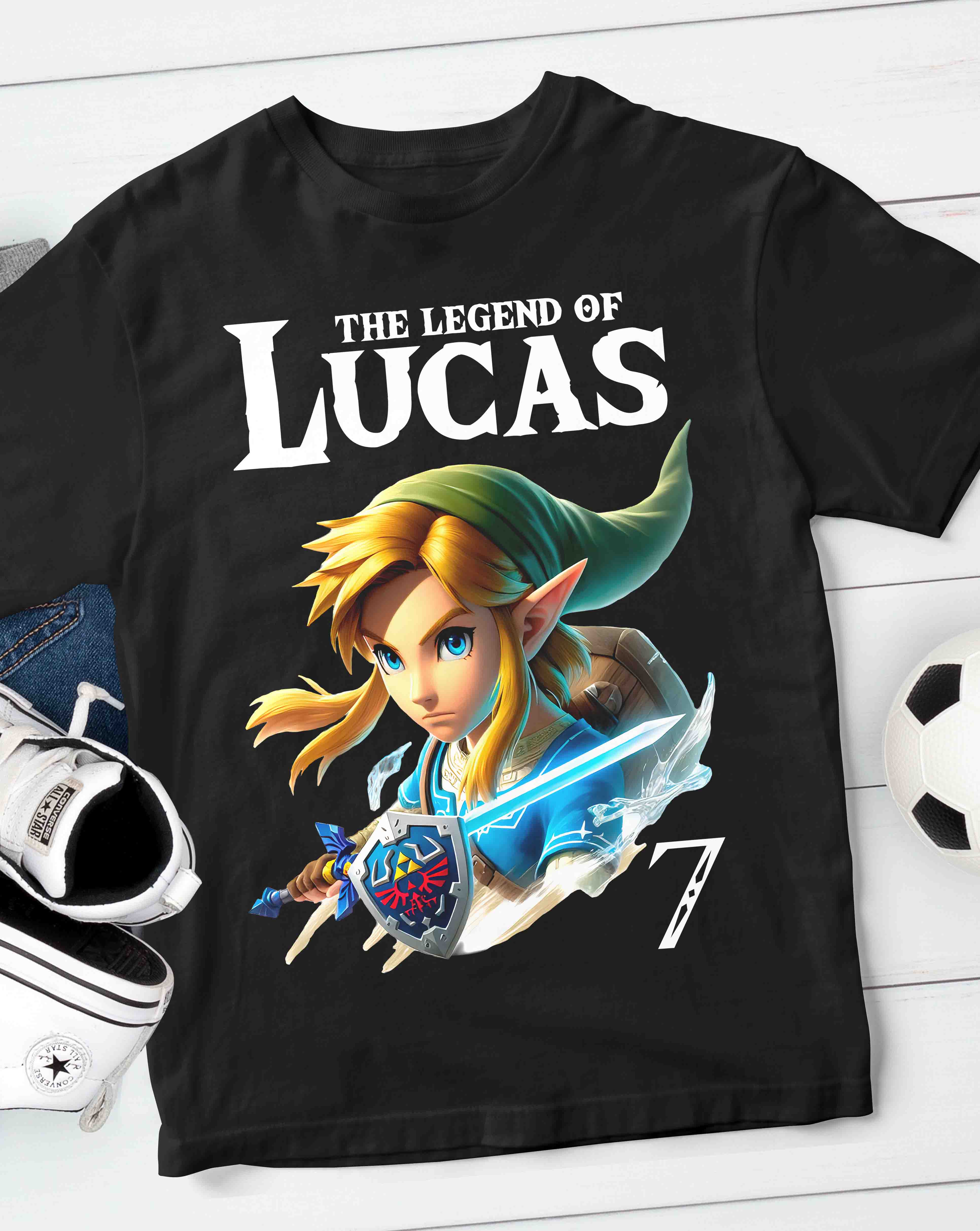 Link Zelda Birthday T-Shirt Custom Name