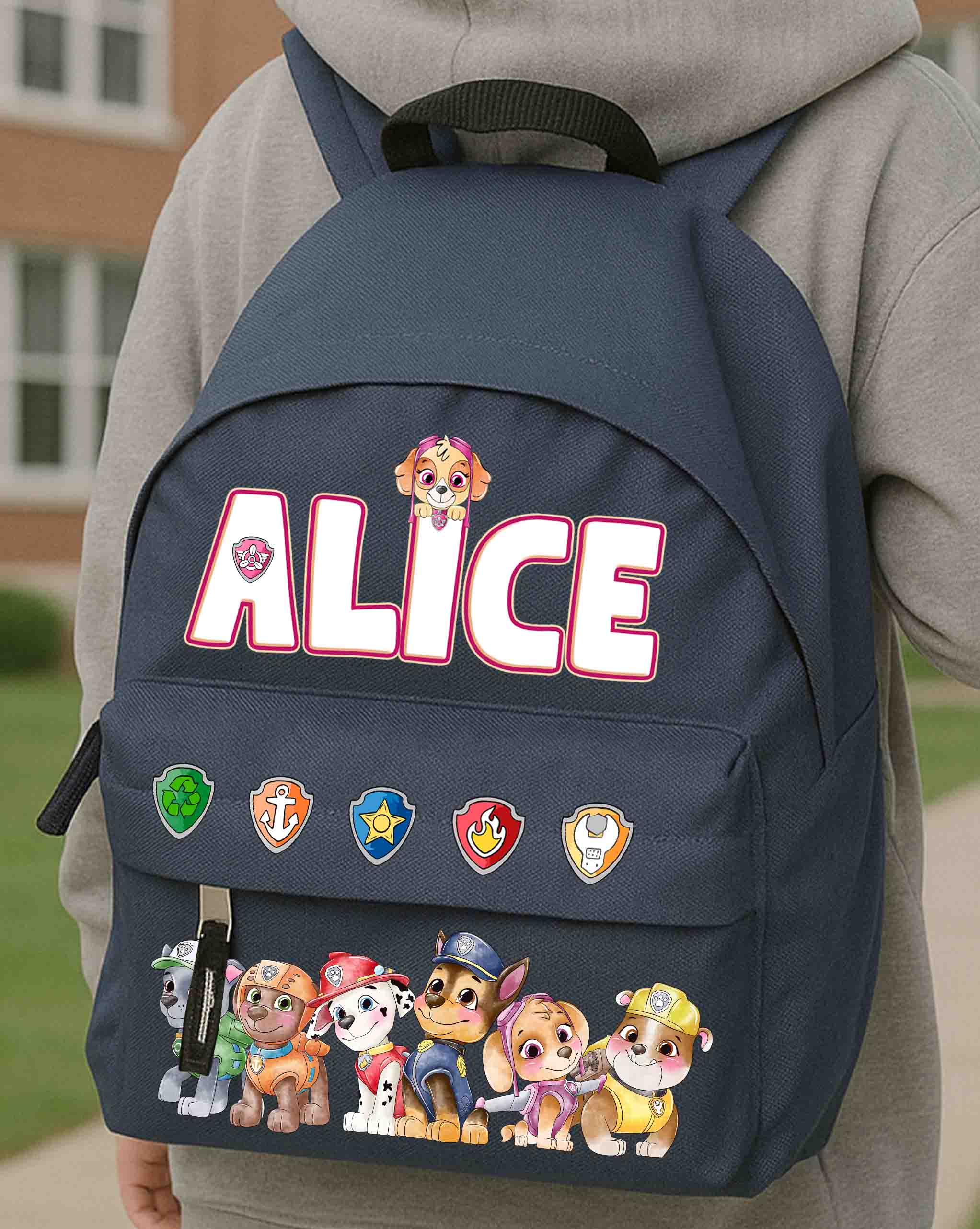 Skye Paw Patrol Kindergarten Backpack with Name