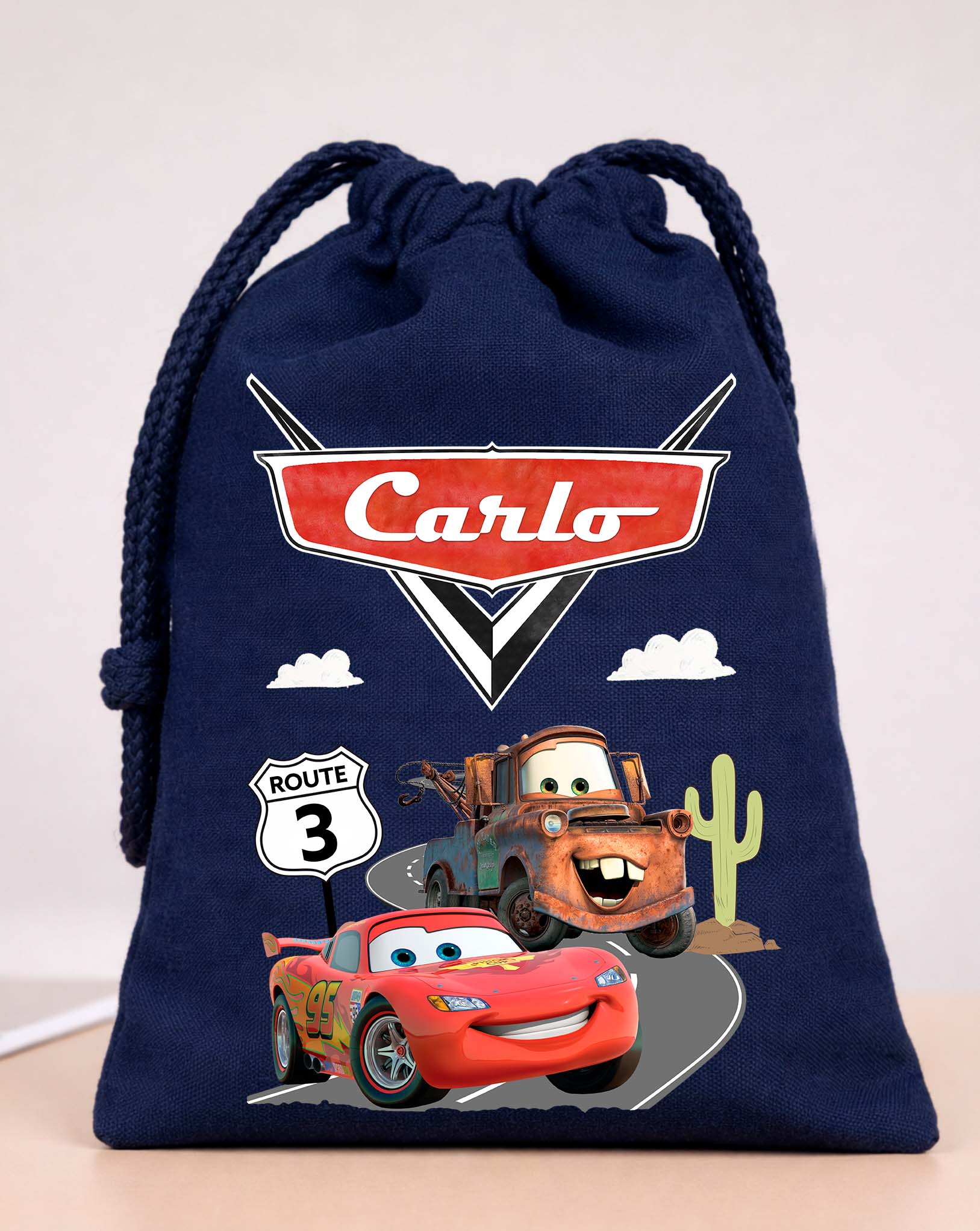 Cars Movie Party Bags Custom Name