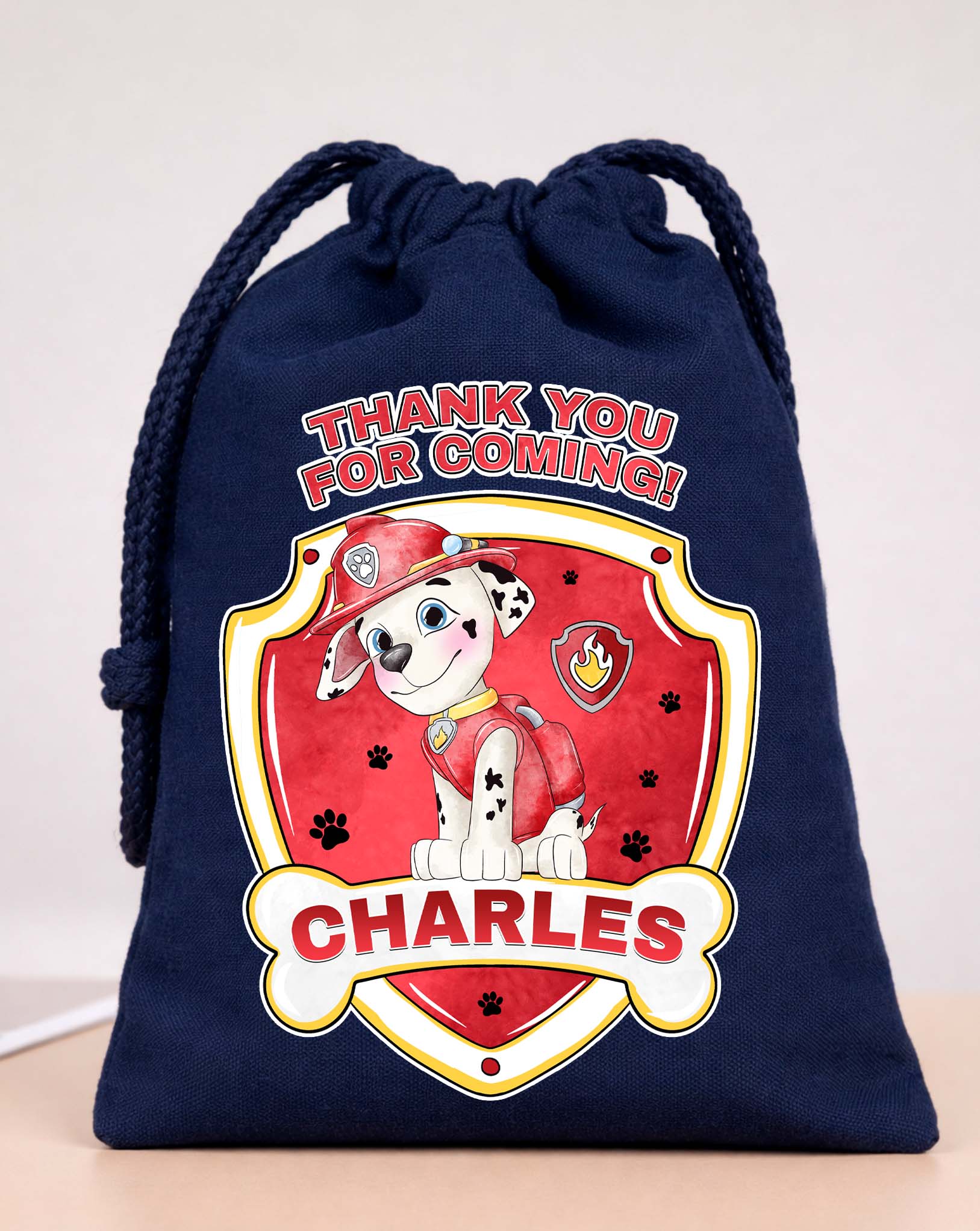 Marshall Paw Patrol Party Bags Custom Name 