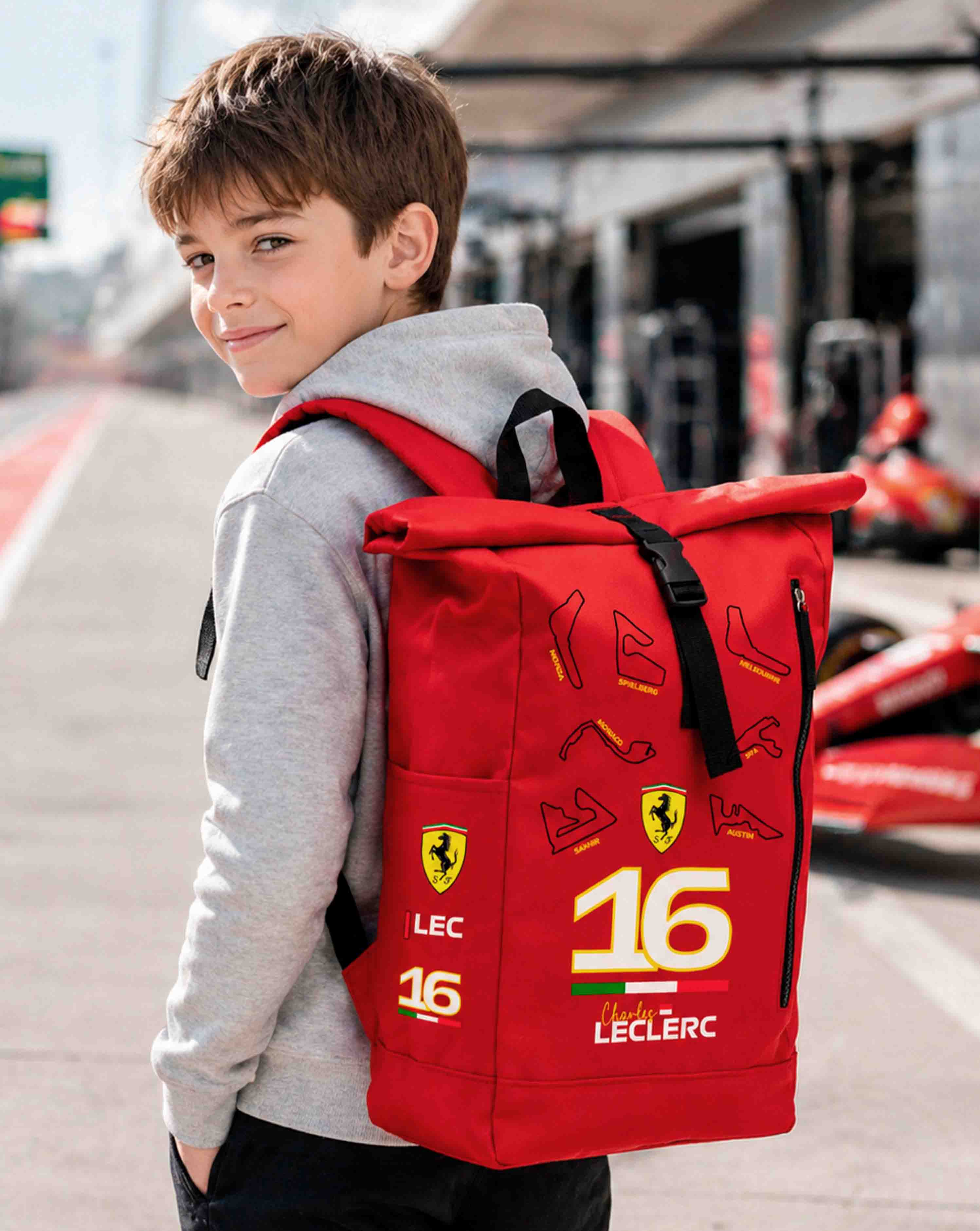 Charles Leclerc 16 Backpack Special Design Ferrari 2025