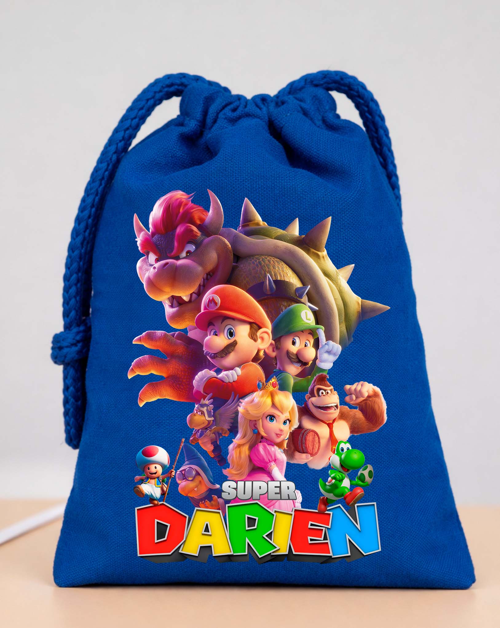 Super Mario Movie Party Bags Custom Name