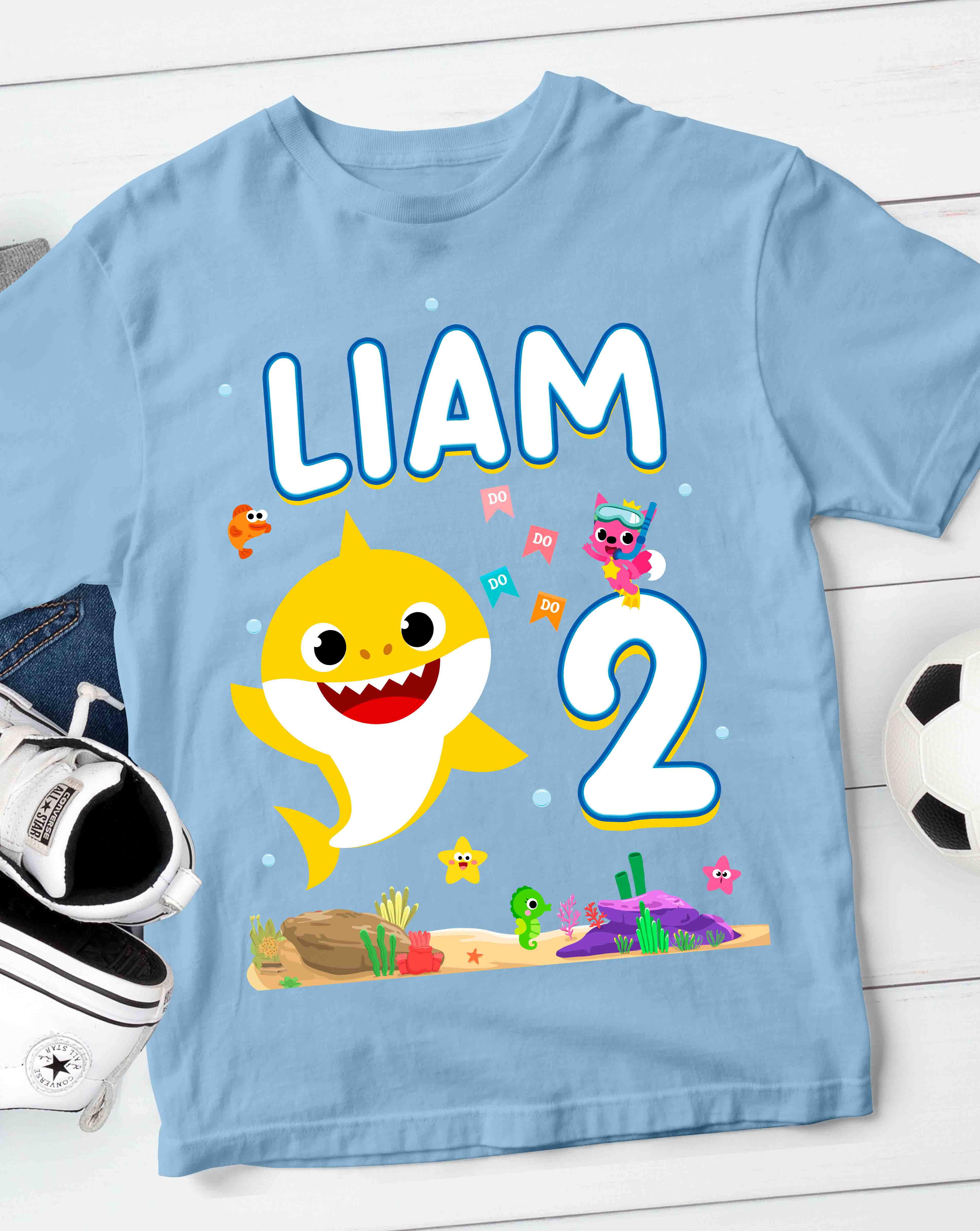 Baby Shark Shirt Custom Name 
