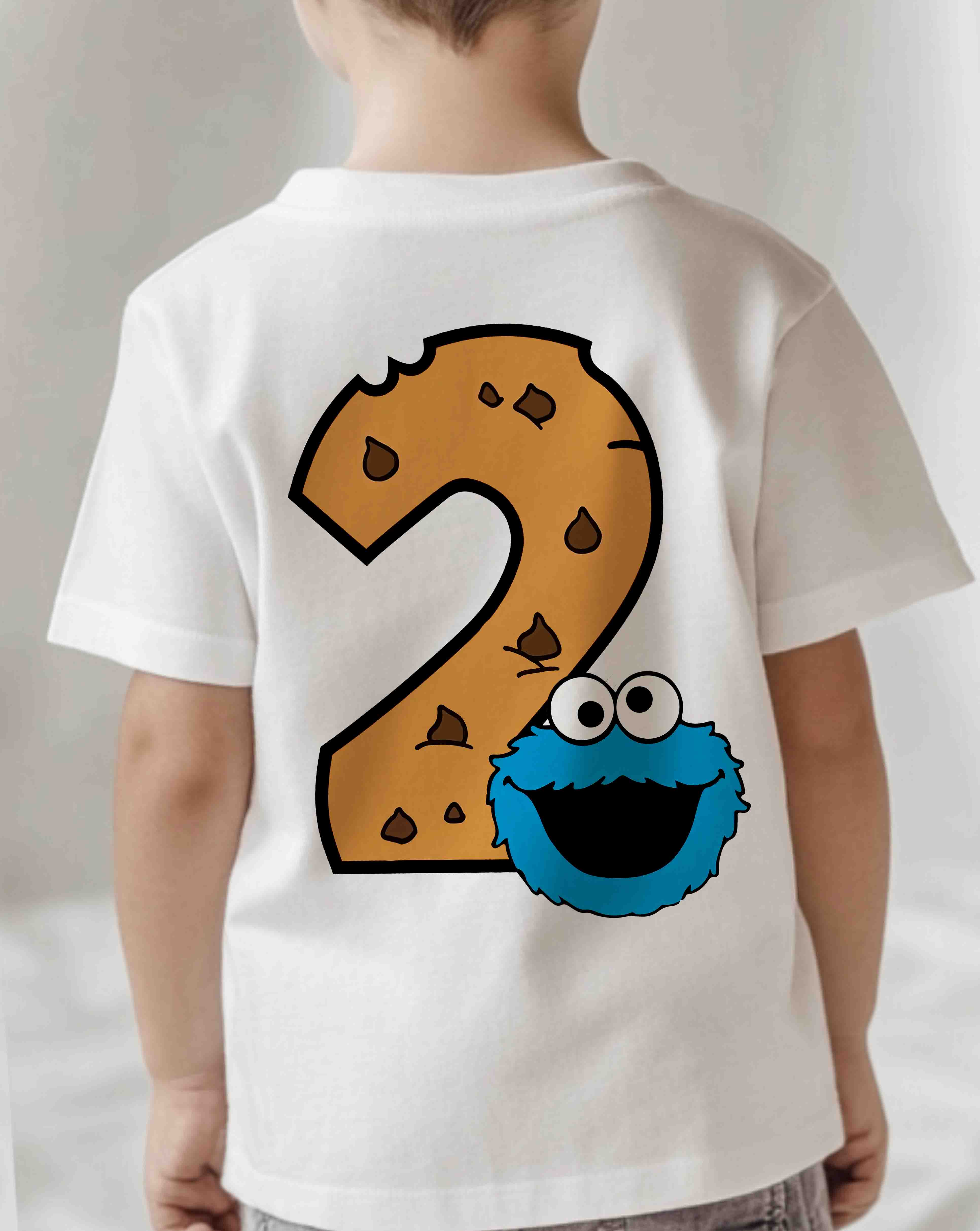 Cookie Monster Birthday T-Shirt with Custom Name