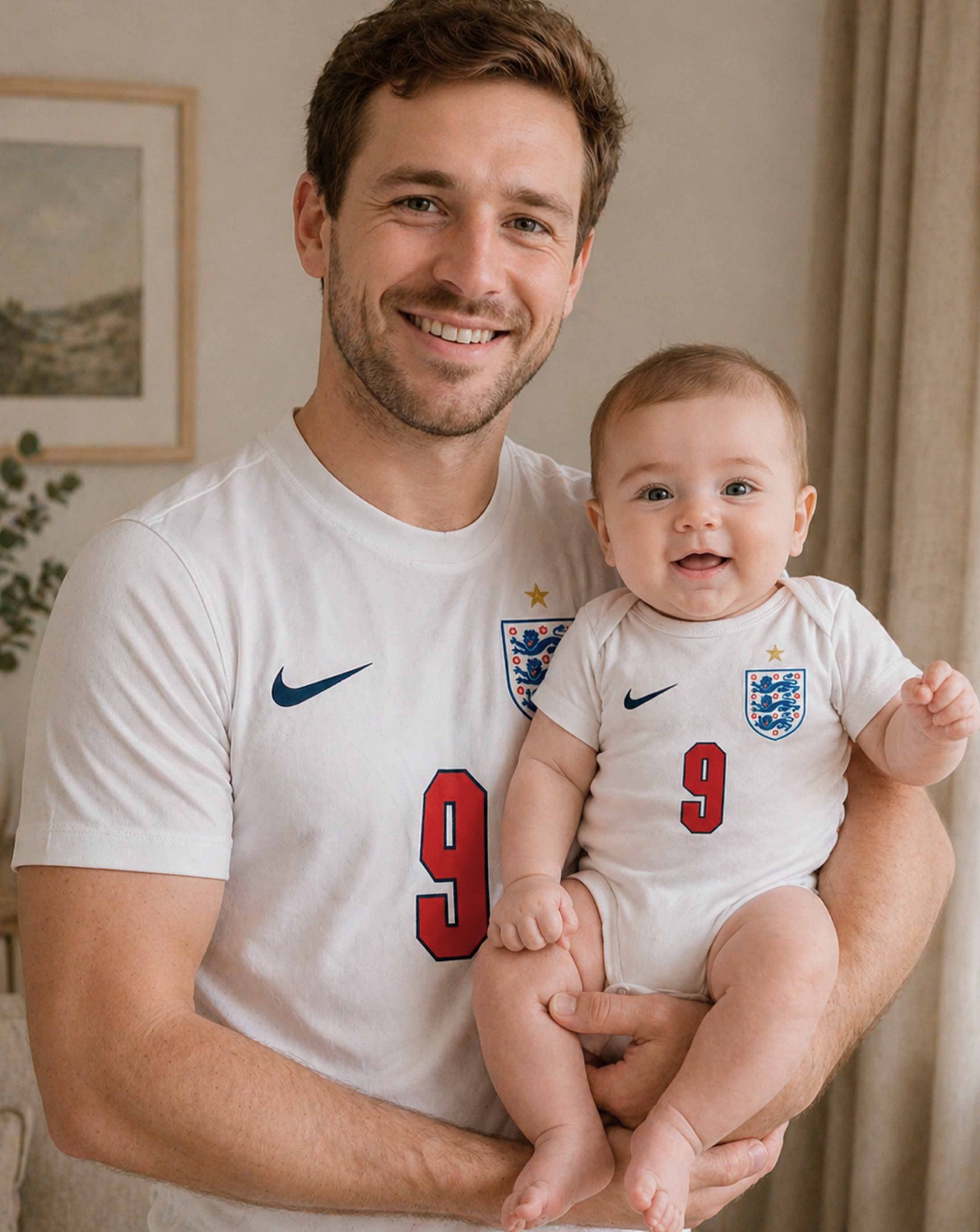 England Soccer Baby Bodysuit World Cup 2026 with Custom Name