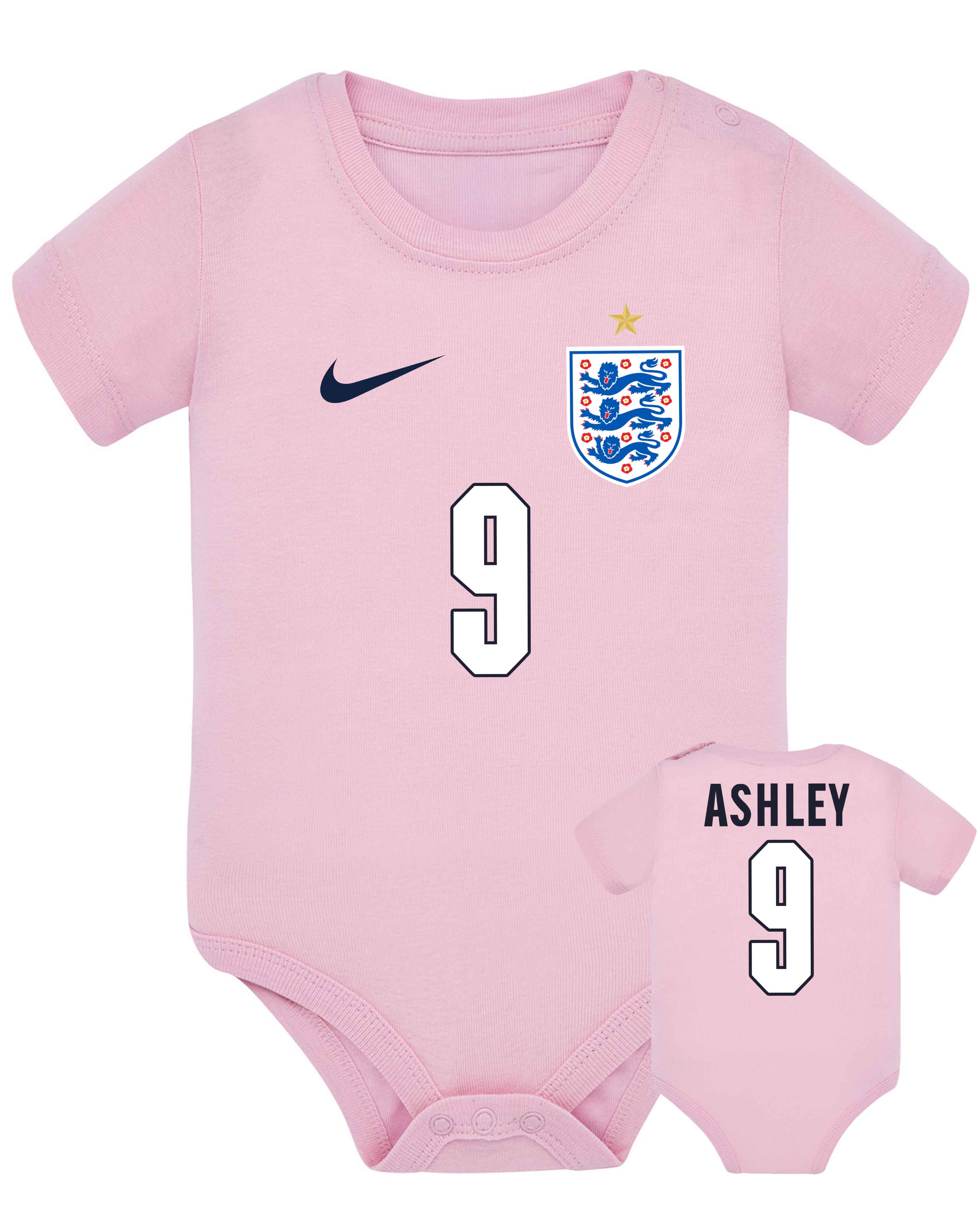 England Soccer Baby Bodysuit World Cup 2026 with Custom Name