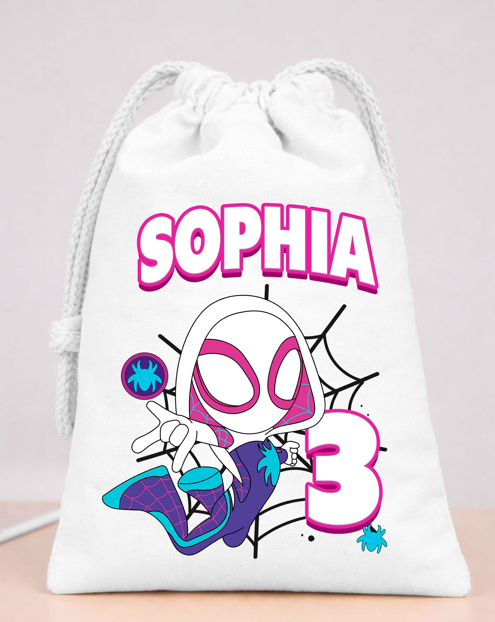 Ghost Gwen Birthday Bags Custom Name 