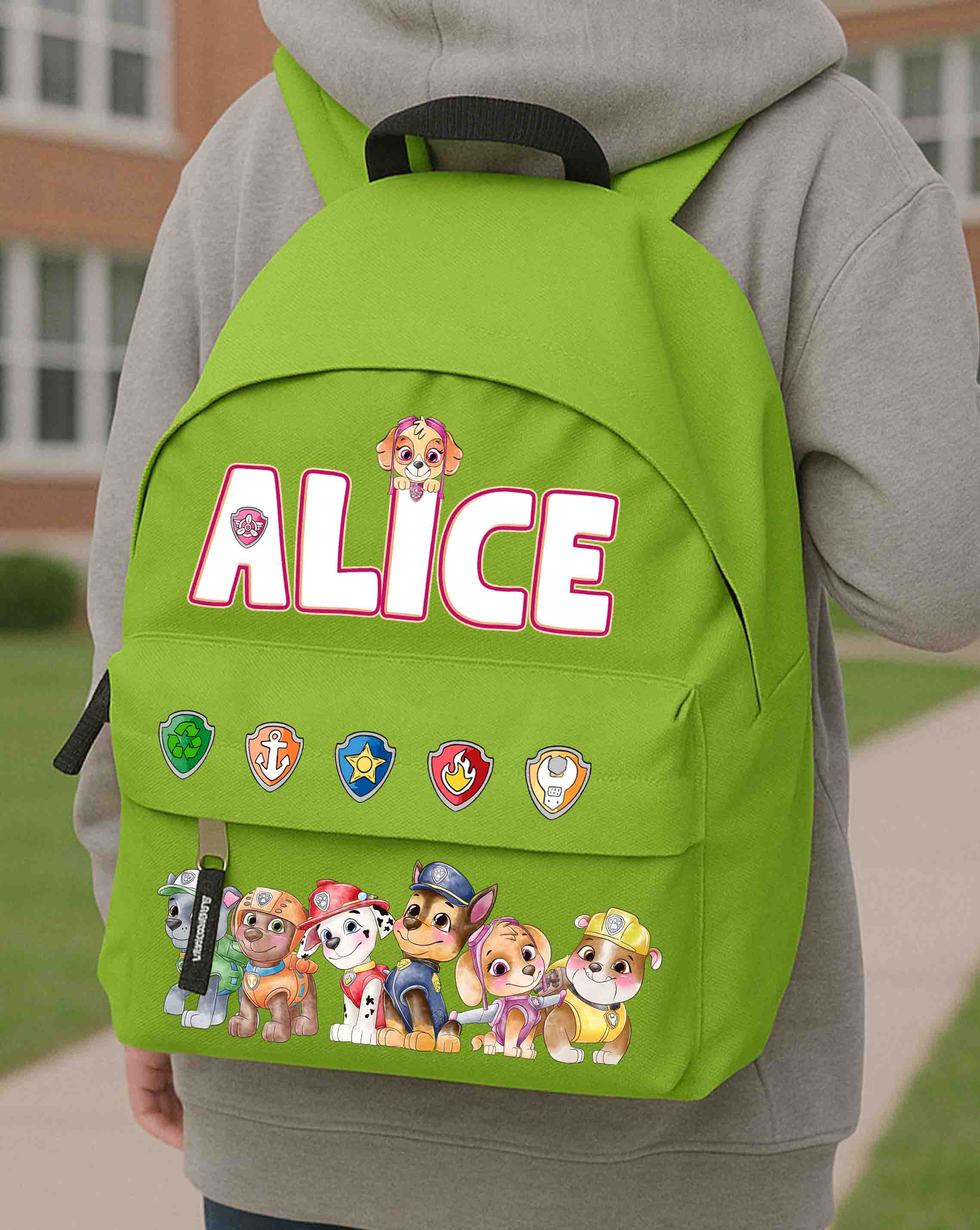 Skye Paw Patrol Kindergarten Backpack with Name