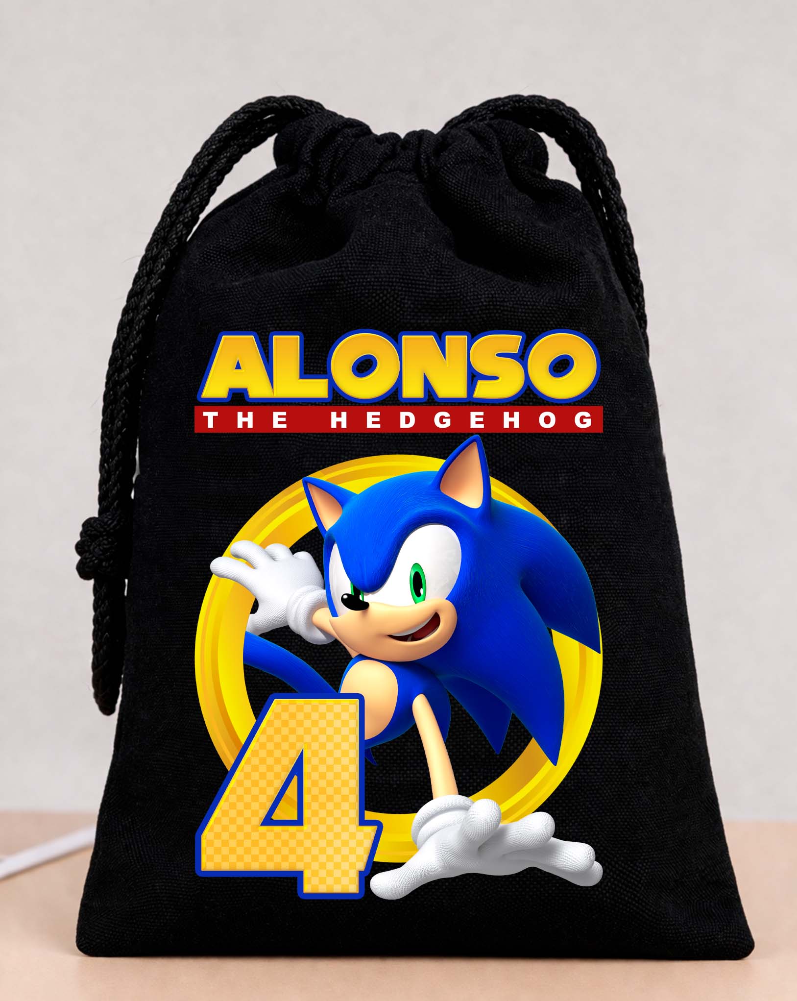 Sonic Party Bags Custom Name