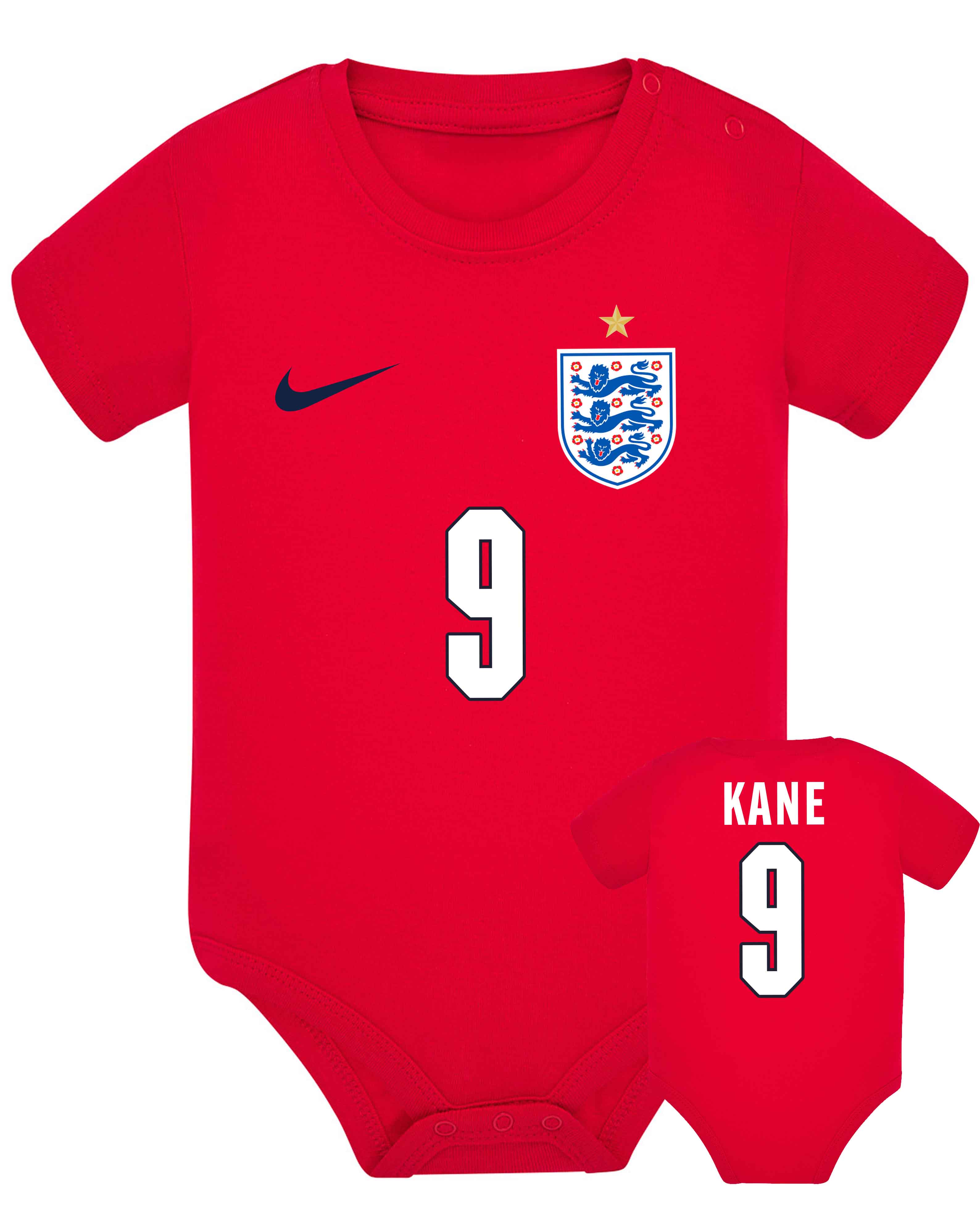 England Soccer Baby Bodysuit World Cup 2026 with Custom Name 