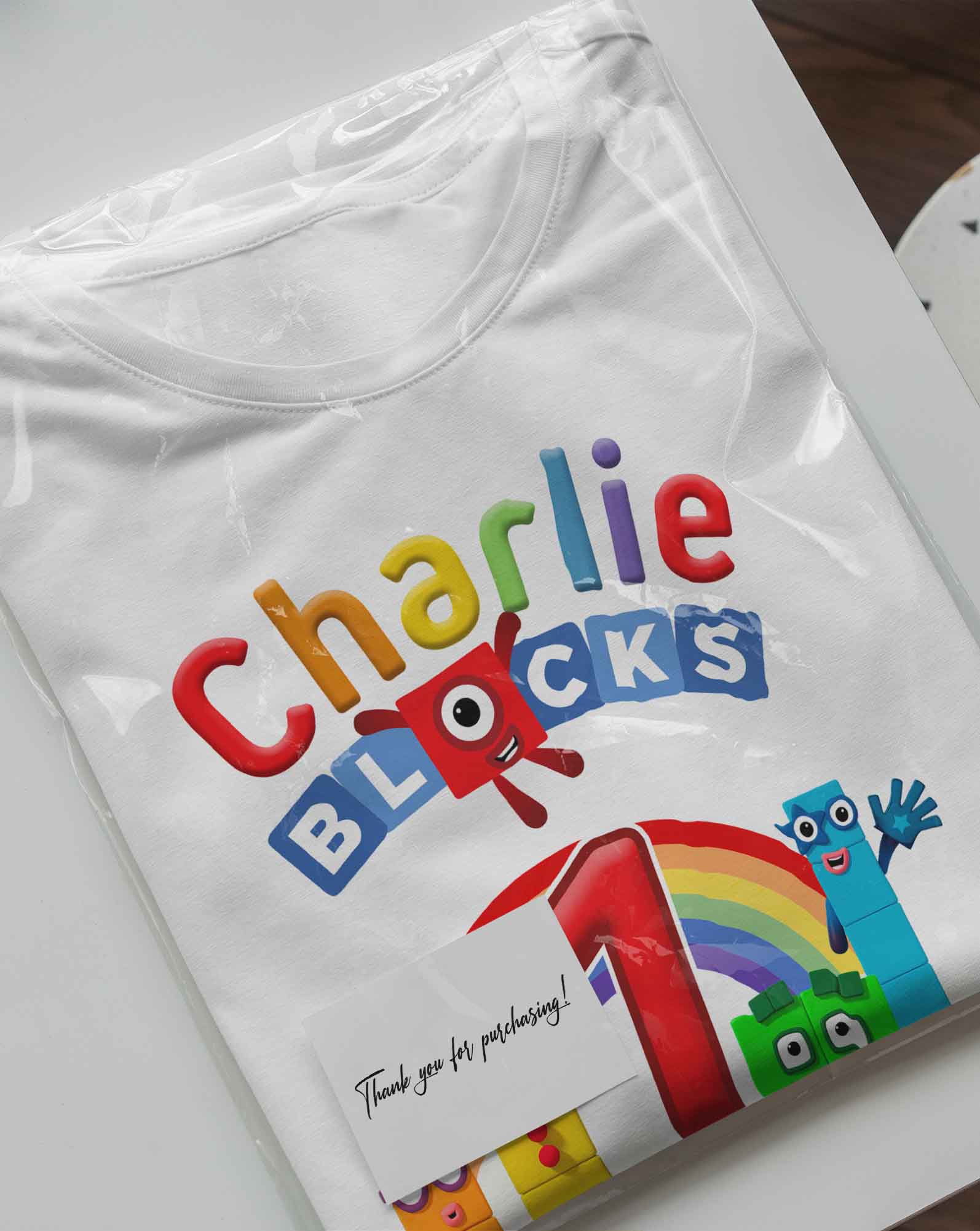 Numberblocks Birthday T-Shirt with Custom Name 
