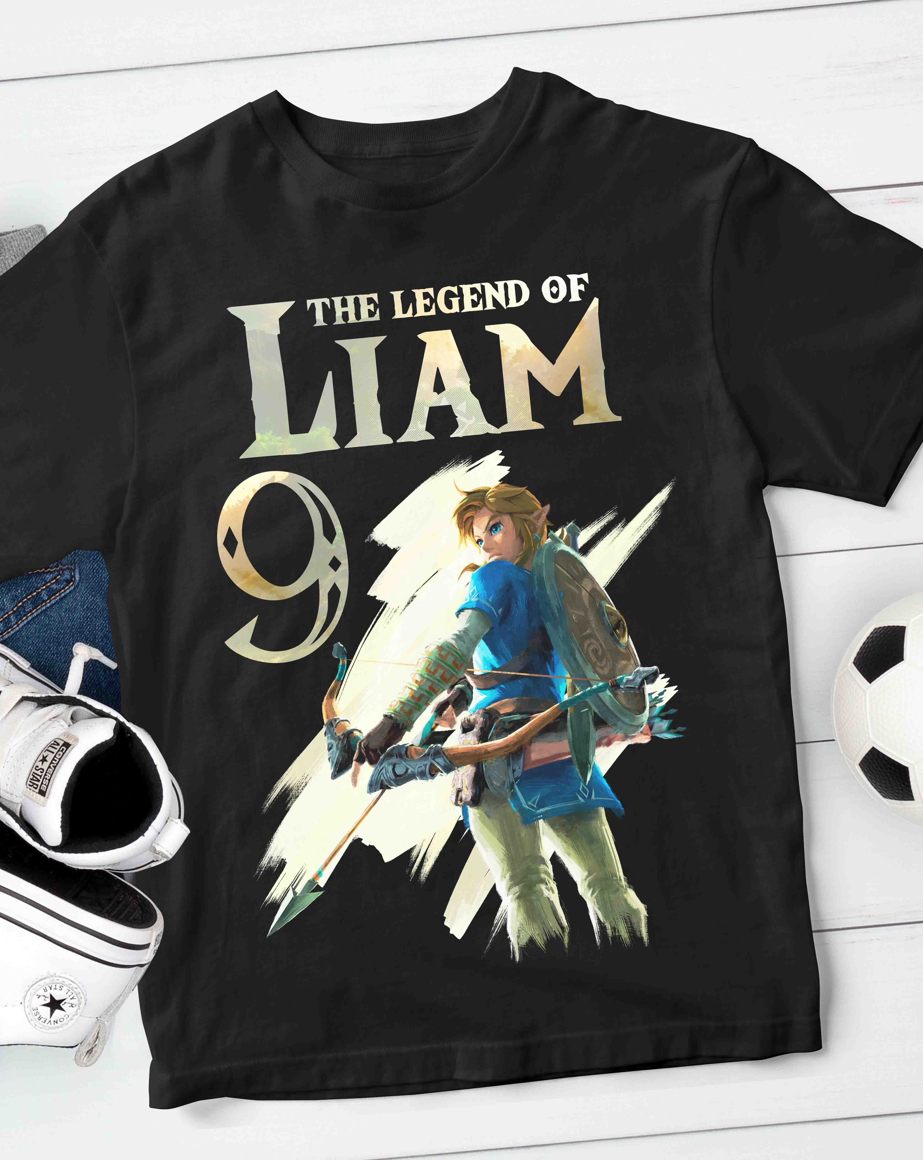 Link Zelda Birthday T-Shirt Custom Name