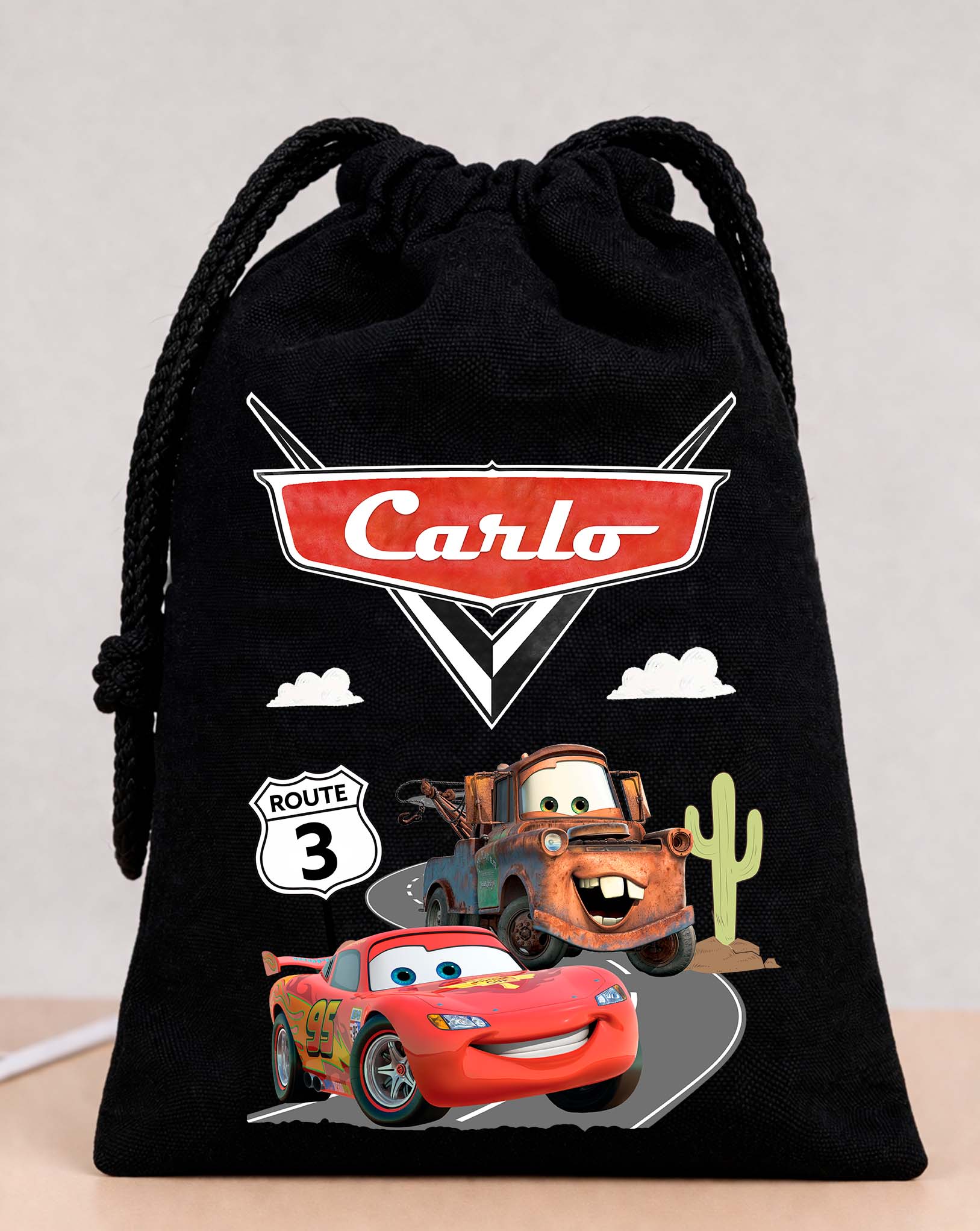 Cars Movie Party Bags Custom Name