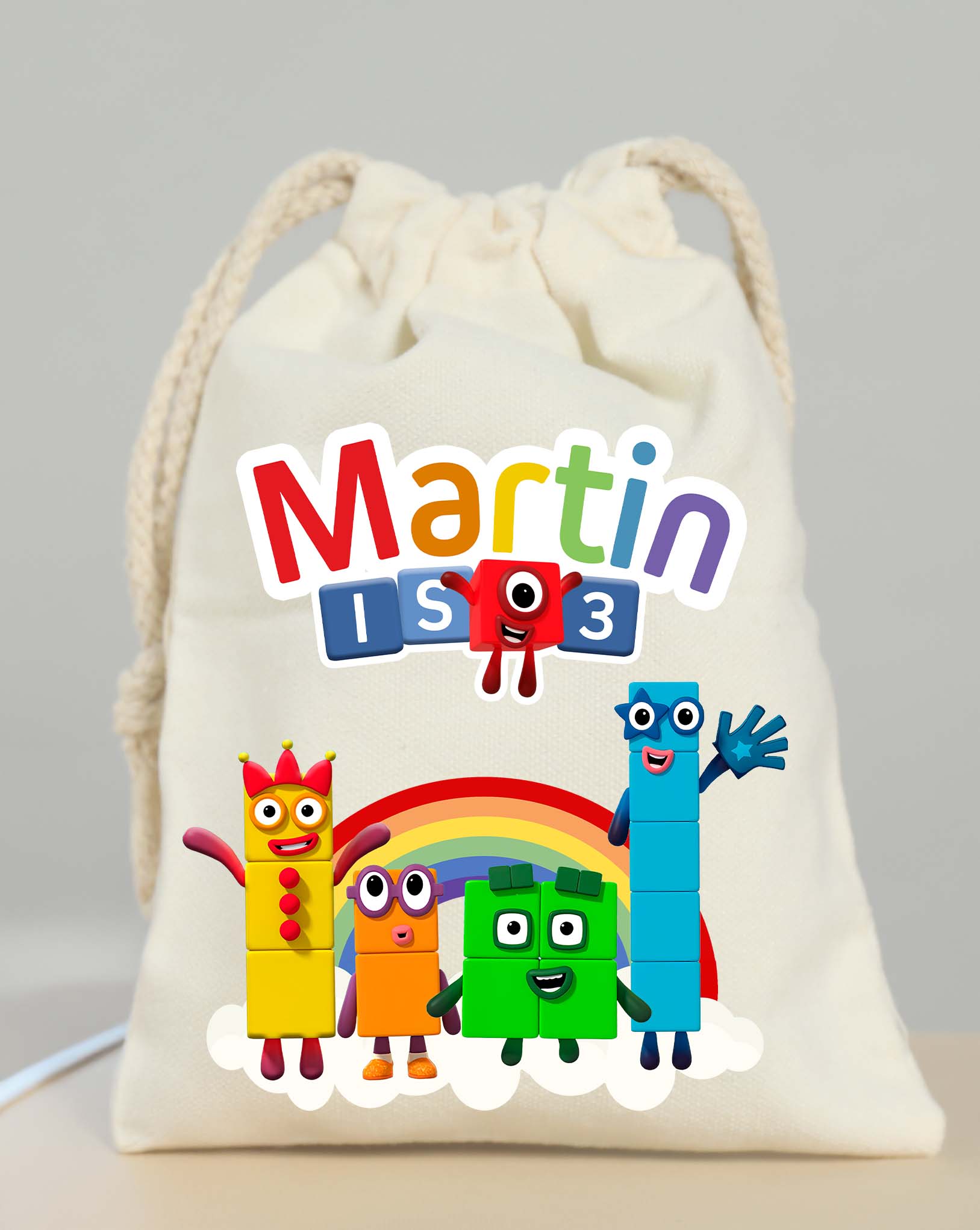 Numberblocks Party Bags Custom Name