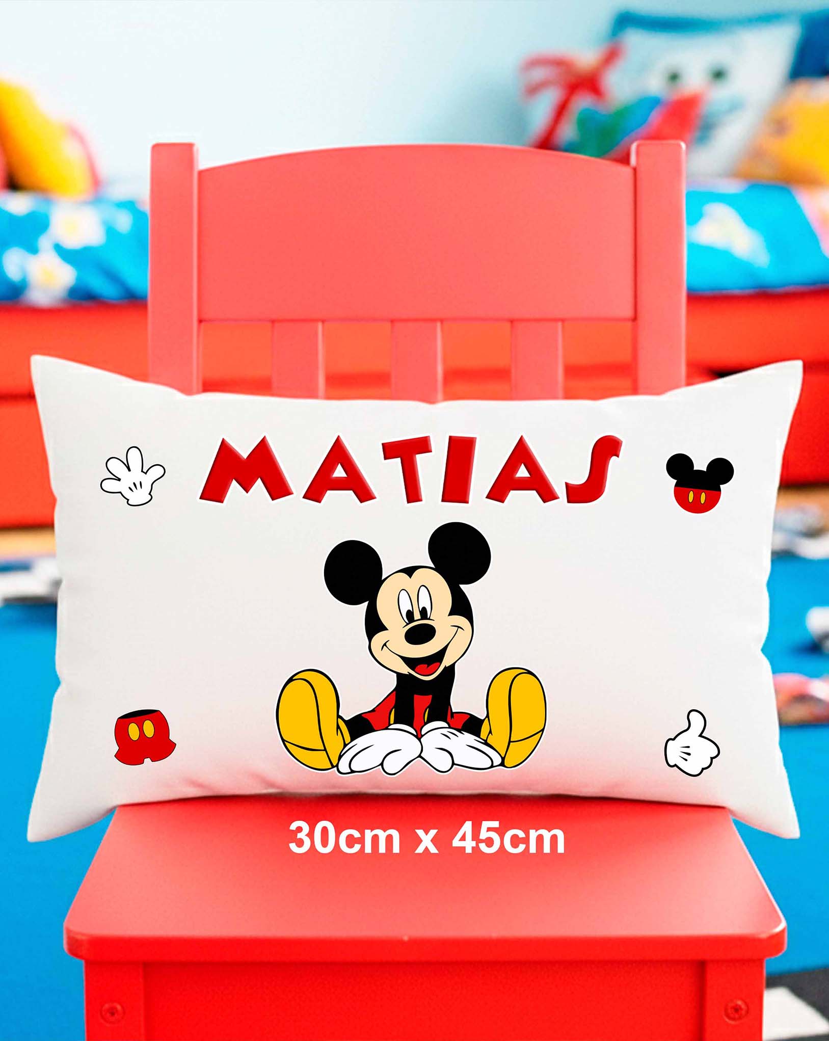 Mickey Custom Pillow with name