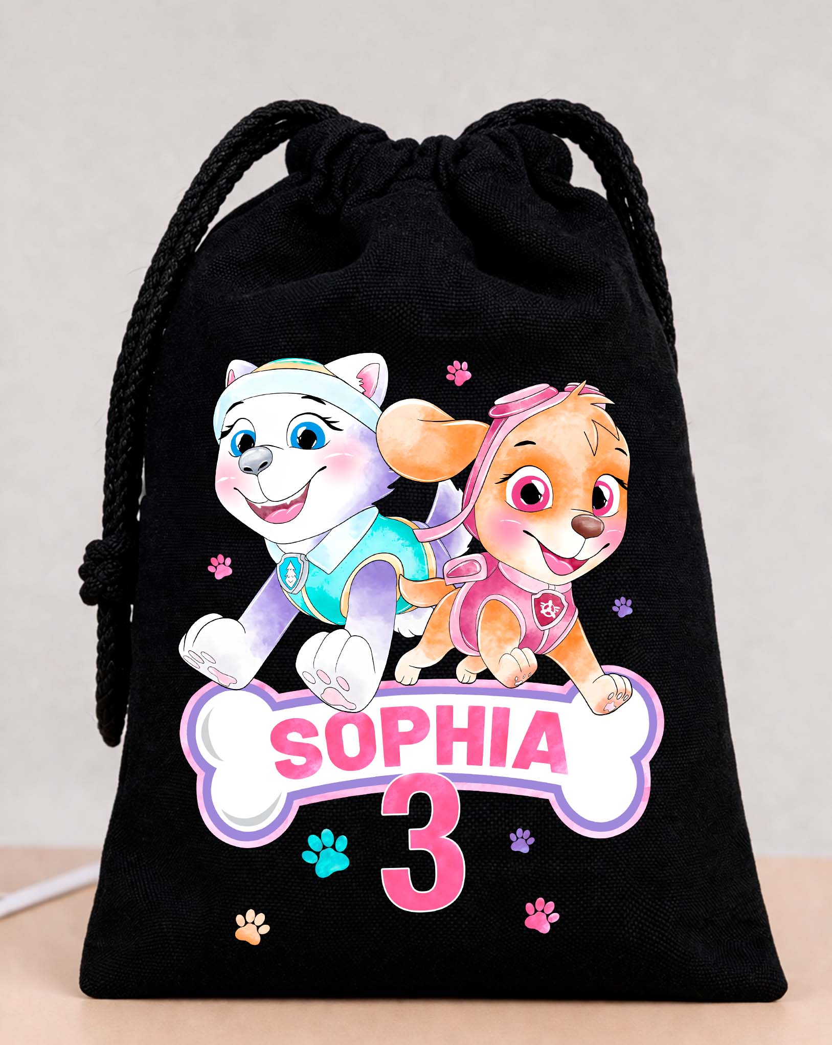 Skye Everest Party Bags Custom Name
