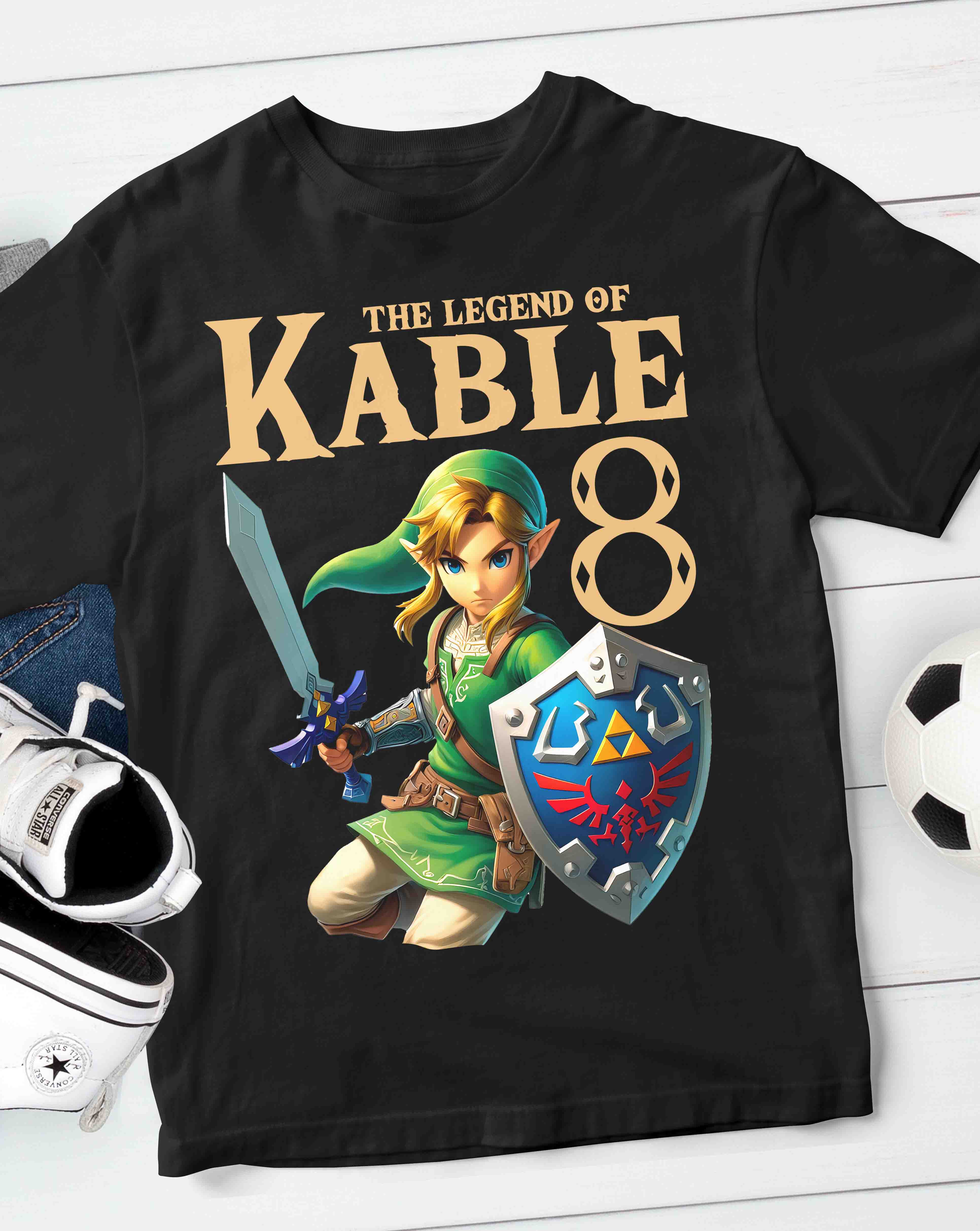 Zelda Birthday T-Shirt Custom Name 